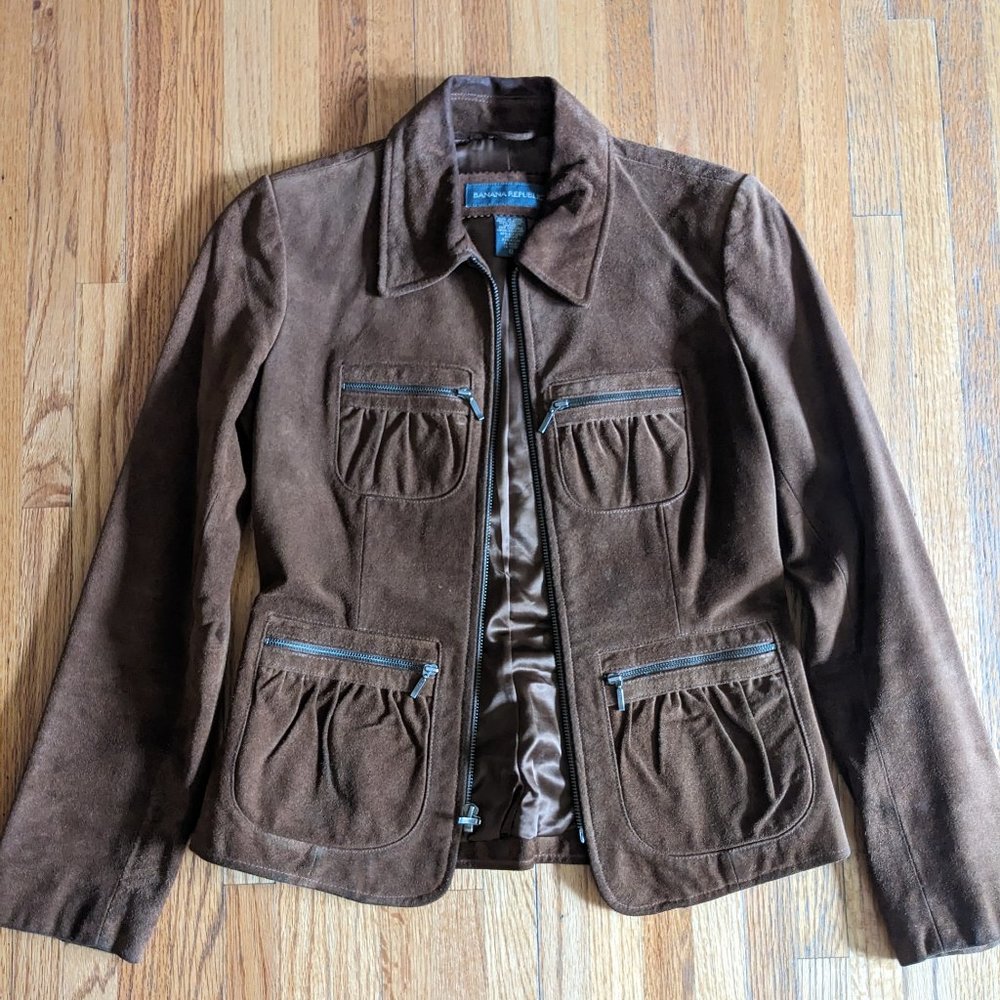 Banana Republic Brown Leather Jacket